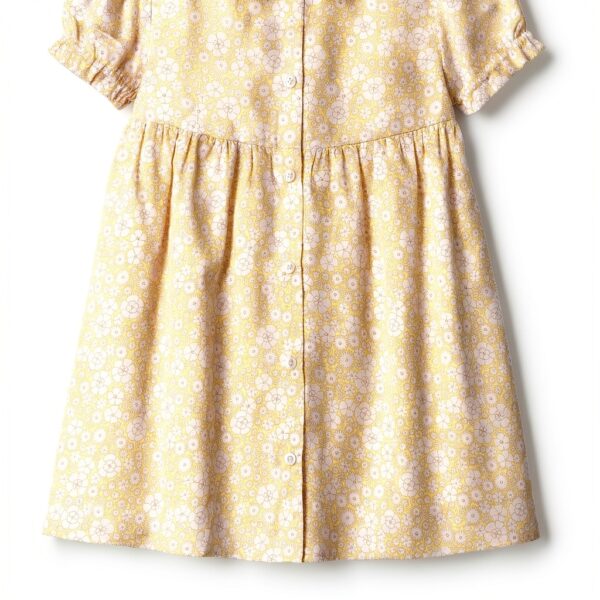 Amazon Essentials Baby Girls Floral Dress Cotton Ruffle-4