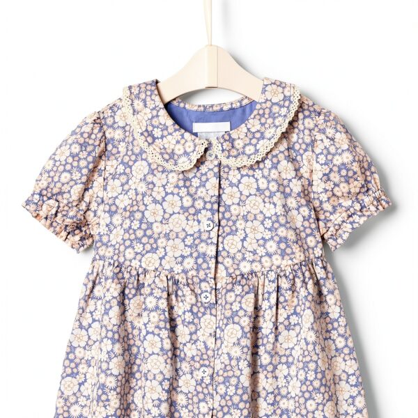 Amazon Essentials Baby Girls Dress Cotton Floral Ruffle-2