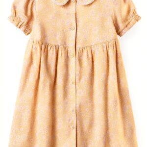 Amazon Essentials Baby Girls Dress Cotton Floral Ruffle-0