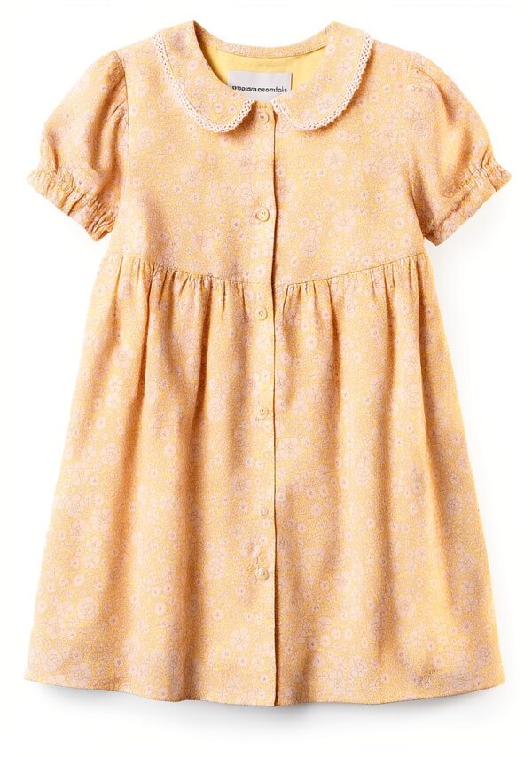 Amazon Essentials Baby Girls Dress Cotton Floral Ruffle-0