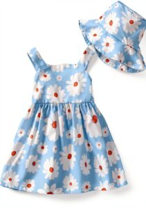 Baby Girl Summer Dress Polyester Halter Backless Boho Style-0