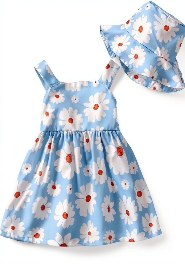 Baby Girl Summer Dress Polyester Halter Backless Boho Style-0