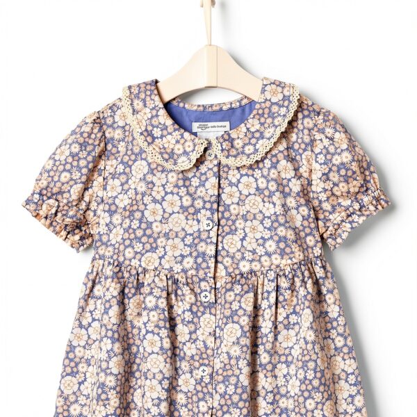 Amazon Essentials Baby Girls Dress Cotton Floral Ruffle-2