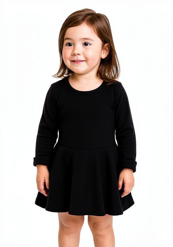 Organic Cotton Baby Girls Dress Peplum Top Casual Playwear-1
