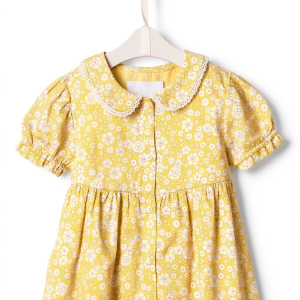 Amazon Essentials Baby Girls Dress Cotton Floral Ruffle-2
