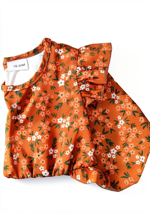 Toddler Girls Floral Dress Long Sleeve Boho Fall Winter-6