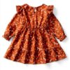 Toddler Girls Floral Dress Long Sleeve Boho Fall Winter-3