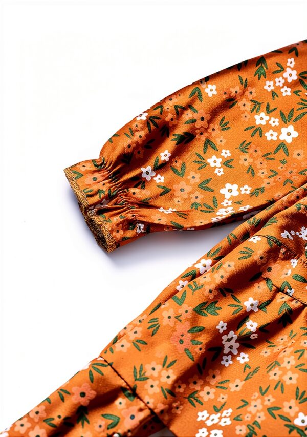 Toddler Girls Floral Dress Long Sleeve Boho Fall Winter-7