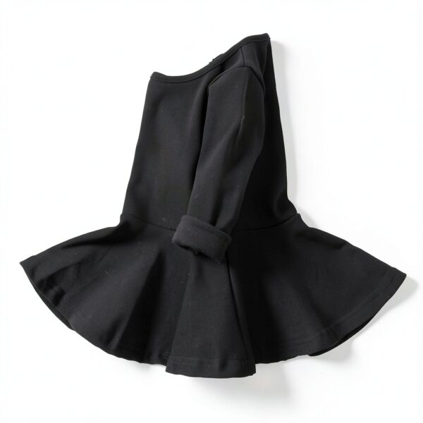 Organic Cotton Baby Girls Dress Peplum Top Casual Playwear-4