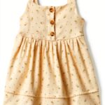 Amazon Essentials Baby Girls Cotton Fit Flare Dress Sofia-0