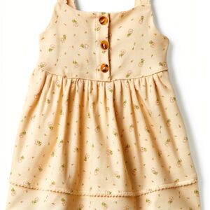 Amazon Essentials Baby Girls Cotton Fit Flare Dress Sofia-0