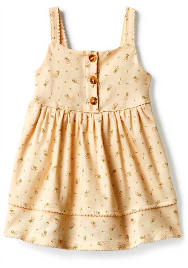 Amazon Essentials Baby Girls Cotton Fit Flare Dress Sofia-0