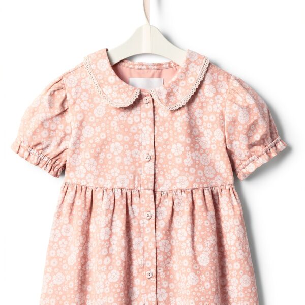 Amazon Essentials Baby Girls Dress Cotton Floral Design-2