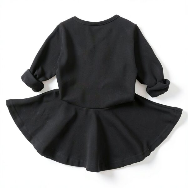 Organic Cotton Baby Girls Dress Peplum Top Casual Playwear-3