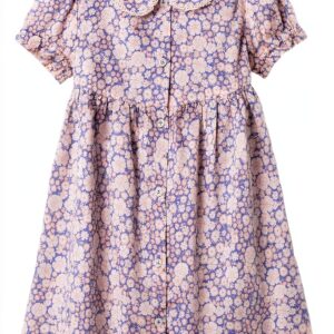 Amazon Essentials Baby Girls Dress Cotton Floral Ruffle-0