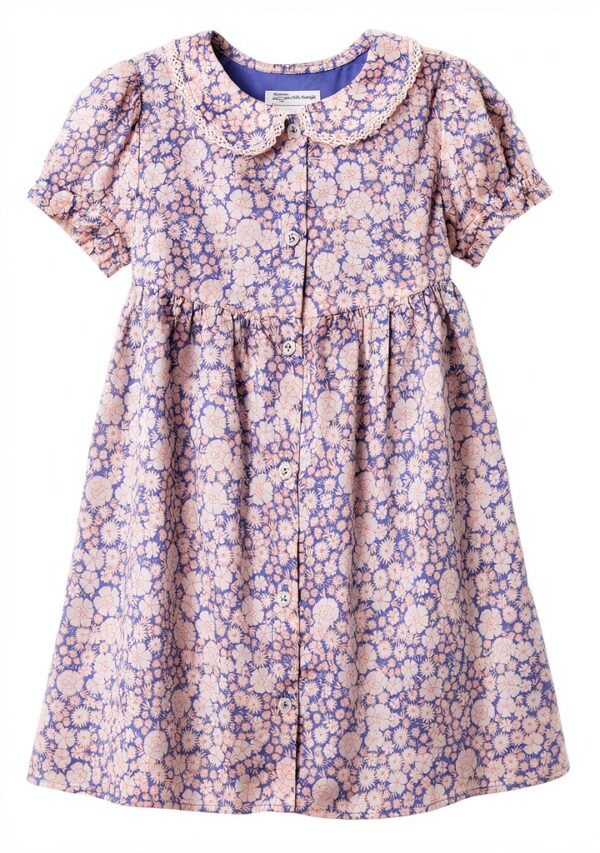 Amazon Essentials Baby Girls Dress Cotton Floral Ruffle-0