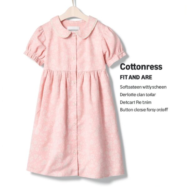 Amazon Essentials Baby Girls Floral Dress Cotton Ruffle-3