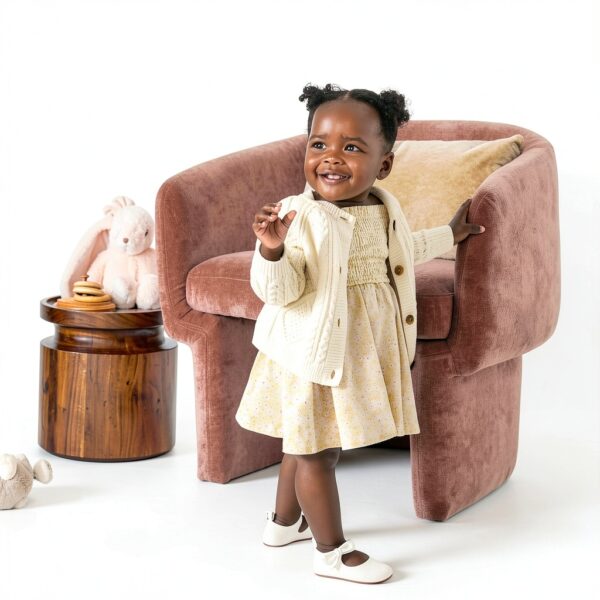 Amazon Essentials Baby Girls Dresses Cotton Floral-1