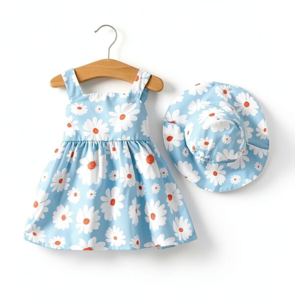 Baby Girl Summer Dress Polyester Halter Backless Boho Style-1