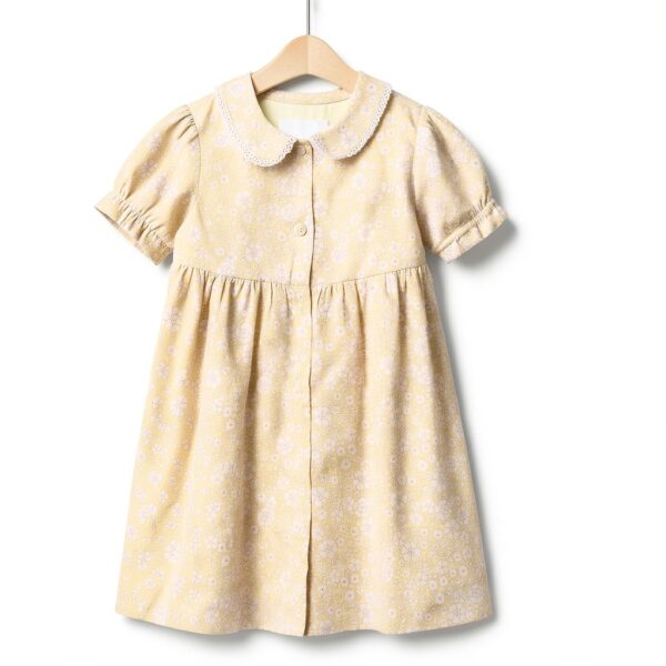 Amazon Essentials Baby Girls Dress Cotton Floral Ruffle-3