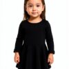 Organic Cotton Baby Girls Dress Peplum Top Casual Playwear-2