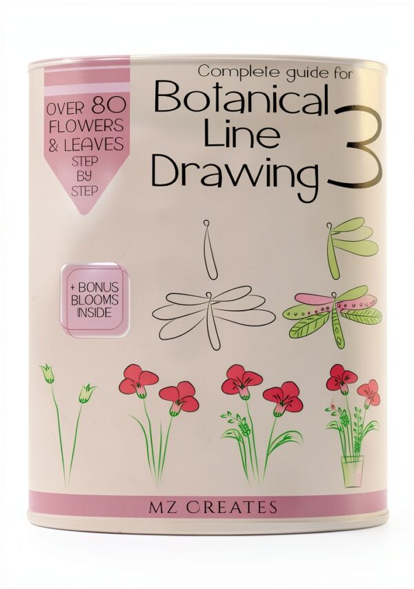 Botanical Line Drawing Guide InkTribe Plant Art Ebook-0